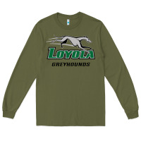 Army Green loyola (md) greyhounds Long Sleeve Tee - linhVisuals