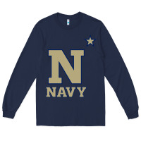 Navy navy midshipmen Long Sleeve Tee - linhVisuals
