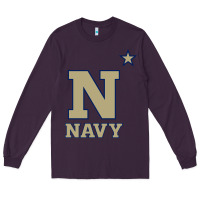 Plum navy midshipmen Long Sleeve Tee - linhVisuals