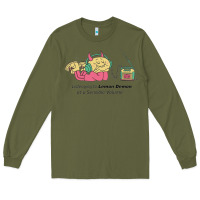 Army Green listening to lemon demon Long Sleeve Tee - linhVisuals