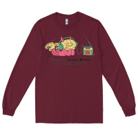 Burgundy listening to lemon demon Long Sleeve Tee - linhVisuals