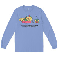 Colony Blue listening to lemon demon Long Sleeve Tee - linhVisuals