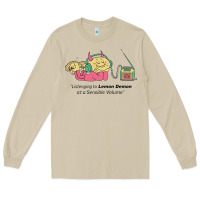 Mushroom listening to lemon demon Long Sleeve Tee - linhVisuals