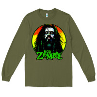Army Green rob zombie 02 Long Sleeve Tee - linhVisuals