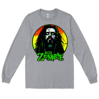 Heather Grey rob zombie 02 Long Sleeve Tee - linhVisuals