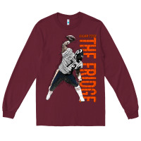 Burgundy william perry spike Long Sleeve Tee - linhVisuals