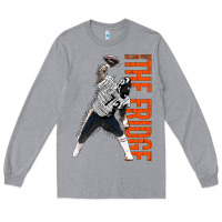 Heather Grey william perry spike Long Sleeve Tee - linhVisuals