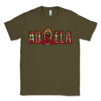 Army Green abuela floral aztec leopard Classic Tee - Jasminsmagicworld