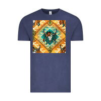 Vintage Denim native american aztec seamless pattern Vintage Tee - BundleAndBundleShop