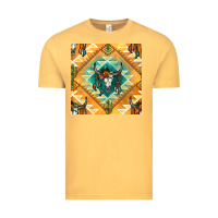 Vintage Mustard native american aztec seamless pattern Vintage Tee - BundleAndBundleShop