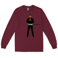 Burgundy tom jones 03 Long Sleeve Tee - linhVisuals