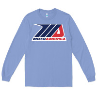 Colony Blue moto america Long Sleeve Tee - linhVisuals