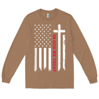 Toasted Coconut in god we trust with patriotic vintage american flag t shirt Long Sleeve Tee - linhVisuals