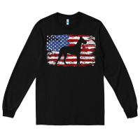 Great Dane Vintage American Flag T Shirt Long Sleeve Tee | Teevron