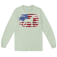 Matcha great dane vintage american flag t shirt Long Sleeve Tee - linhVisuals