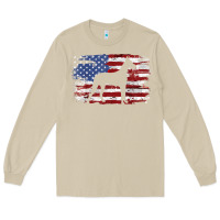 Mushroom great dane vintage american flag t shirt Long Sleeve Tee - linhVisuals