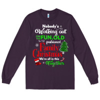 Plum family christmas vacation pajamas Long Sleeve Tee - linhVisuals