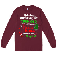 Burgundy family christmas vacation pajamas Long Sleeve Tee - linhVisuals