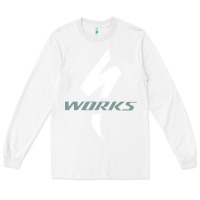 White Specialized Bikes Bicycle Long Sleeve Tee - linhVisuals