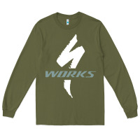 Army Green Specialized Bikes Bicycle Long Sleeve Tee - linhVisuals