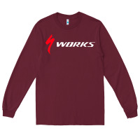 Burgundy Specialized Bikes Bicycle Long Sleeve Tee - linhVisuals
