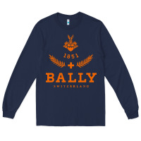 Navy bally Long Sleeve Tee - linhVisuals