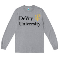 Heather Grey devry advantage academy vectorized Long Sleeve Tee - linhVisuals