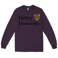Plum devry advantage academy vectorized Long Sleeve Tee - linhVisuals