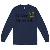 Navy devry advantage academy vectorized Long Sleeve Tee - linhVisuals