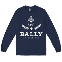Navy bally Long Sleeve Tee - linhVisuals