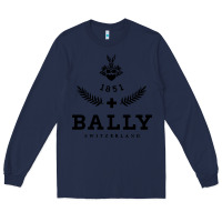Navy bally Long Sleeve Tee - linhVisuals