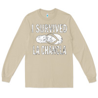 Mushroom I survived la chancla Long Sleeve Tee - linhVisuals