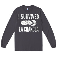 Smoke I survived la chancla Long Sleeve Tee - linhVisuals