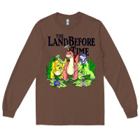Chestnut land before time pastel dinosaur friends Long Sleeve Tee - linhVisuals