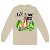 Mushroom land before time pastel dinosaur friends Long Sleeve Tee - linhVisuals