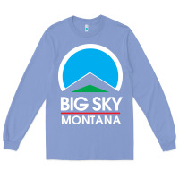 Colony Blue big sky montana Long Sleeve Tee - linhVisuals