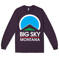 Plum big sky montana Long Sleeve Tee - linhVisuals