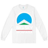 White big sky montana Long Sleeve Tee - linhVisuals
