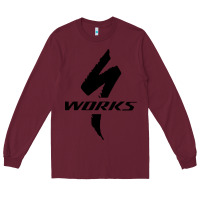 Burgundy Specialized Bikes Bicycle Long Sleeve Tee - linhVisuals