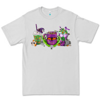 Dove Grey Halloween Coffee Cups Premium Tee - FaDigitalArtStudio