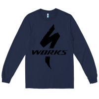 Navy Specialized Bikes Bicycle Long Sleeve Tee - linhVisuals