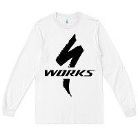 White Specialized Bikes Bicycle Long Sleeve Tee - linhVisuals
