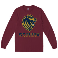 Burgundy st pius x high school athletics Long Sleeve Tee - linhVisuals