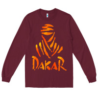 Burgundy dakar rally Long Sleeve Tee - linhVisuals