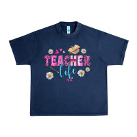 Navy teacher life Urban Heavy Tee - BundleAndBundleShop