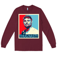 Burgundy bryce mitchell thug nasty Long Sleeve Tee - linhVisuals