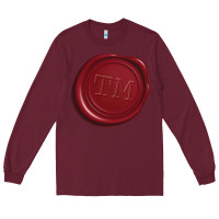 Burgundy taskmaster seal Long Sleeve Tee - linhVisuals