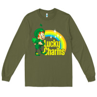 Army Green lucky charms Long Sleeve Tee - linhVisuals