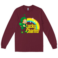 Burgundy lucky charms Long Sleeve Tee - linhVisuals