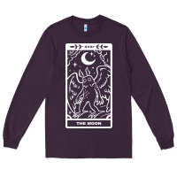 Plum mothman   the moon Long Sleeve Tee - linhVisuals